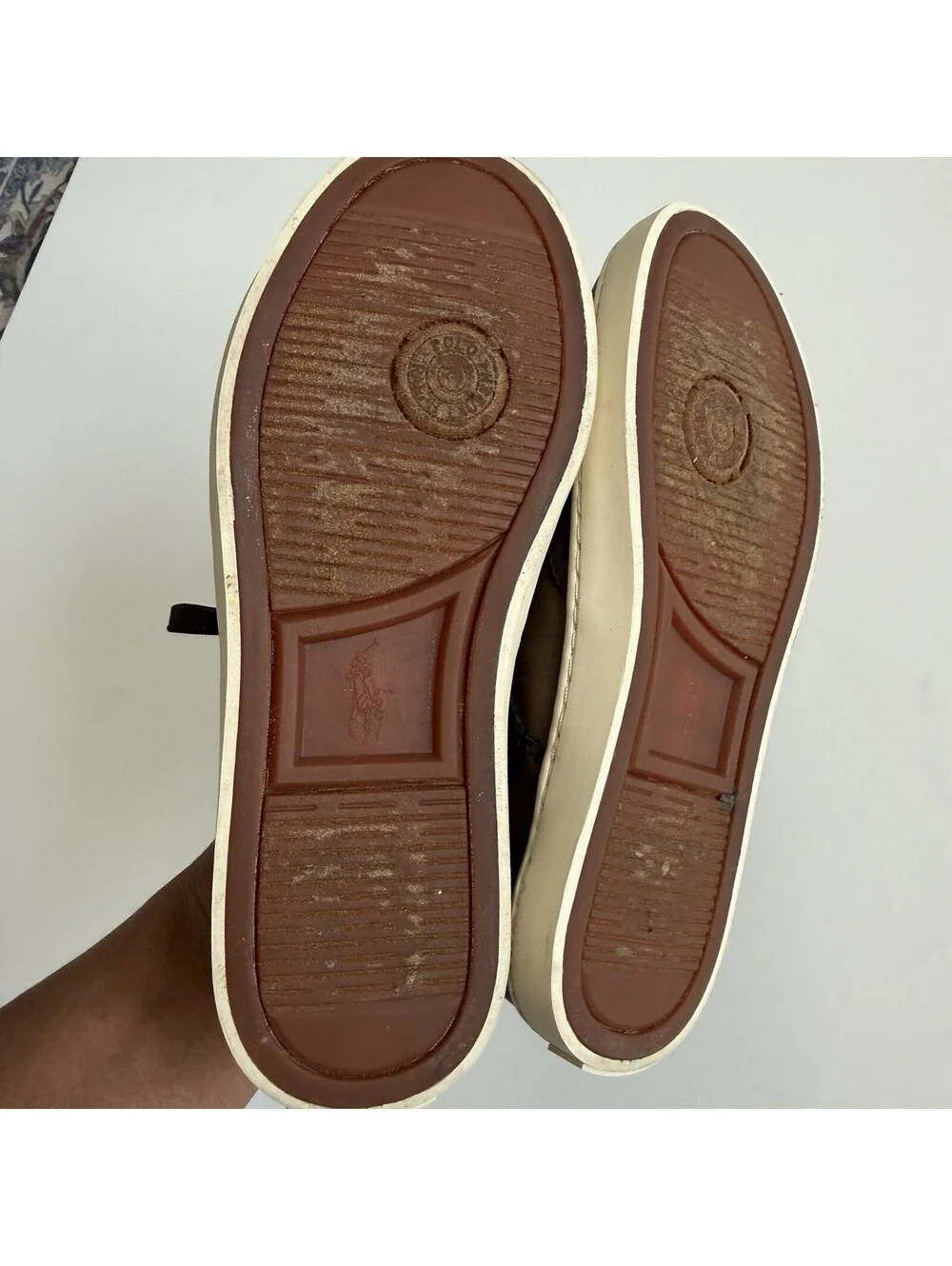 Polo Ralph Lauren Alek Boys Brown Wingtip Oxford Sneakers US 2